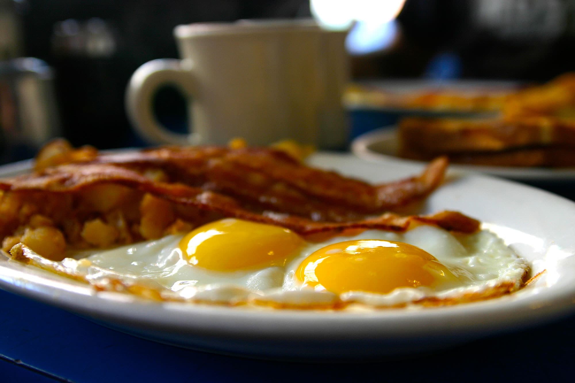 breakfast kingston ny eggs bacon coffee